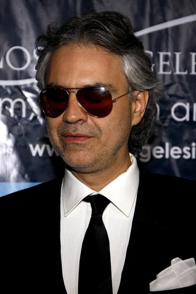 Singer Andrea Bocelli — Stock Photo, Image