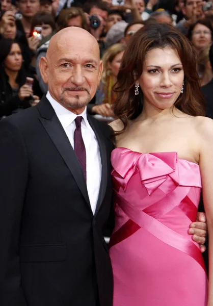 Sir Ben Kingsley e Daniela Lavender — Fotografia de Stock