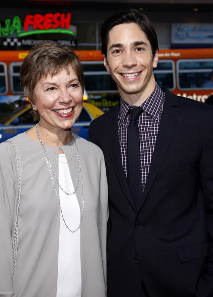 Wendy Lesniak and Justin Long — Stock Photo, Image