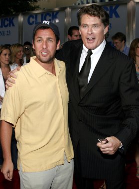 Adam Sandler and David Hasselhoff