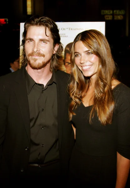 Christian Bale and Sibi Blazic — Stock Photo, Image