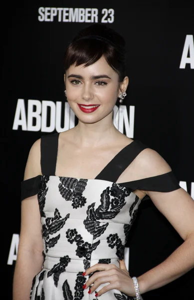 Actress Lily Collins — Stock Photo, Image