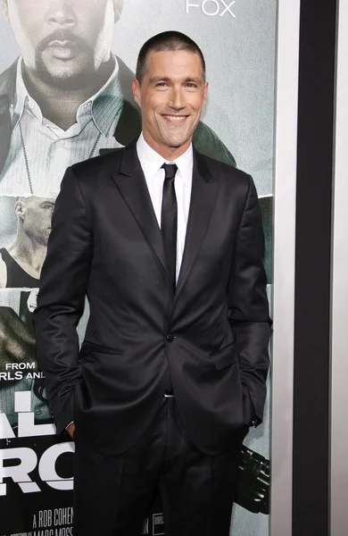 洛杉矶 Usa 2012年10月15日 演员马修 福克斯在洛杉矶首映式上举行的 亚历克斯十字 Arclight 电影院在好莱坞 — 图库照片