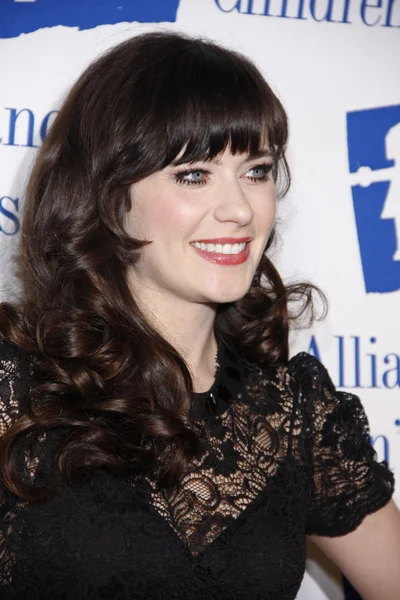 Actrice Zooey Deschanel — Stockfoto