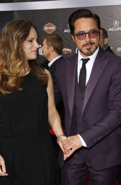 Robert downey jr. a susan downey — Stock fotografie