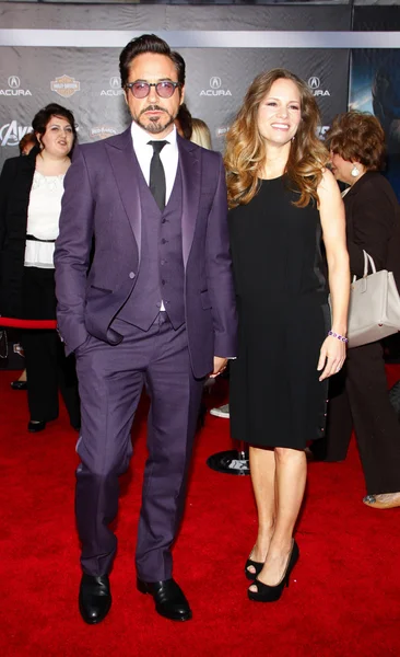 Robert Downey Jr. y Susan Downey — Foto de Stock