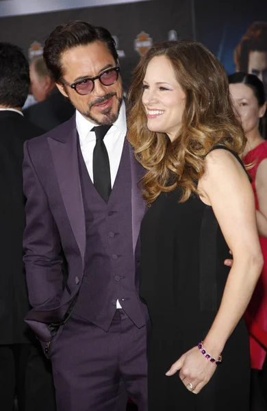 Robert downey jr. ve susan downey — Stok fotoğraf