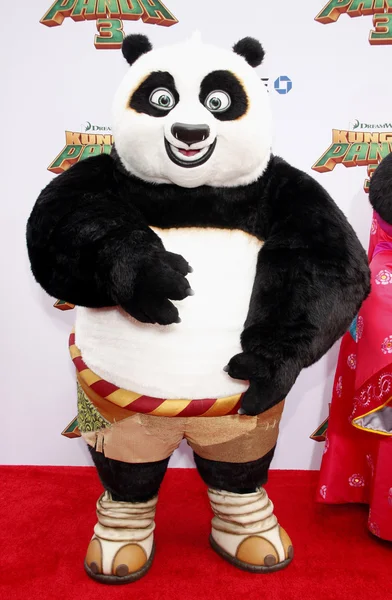 Po bij première van 'Kung Fu Panda 3' — Stockfoto