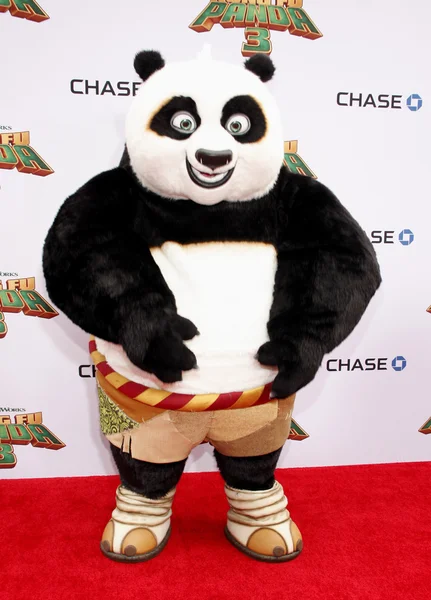 Po bij première van 'Kung Fu Panda 3' — Stockfoto
