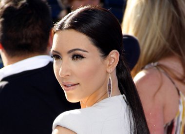 TV personality Kim Kardashian clipart