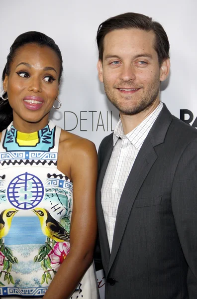 Kerry Washington and Tobey Maguire — 图库照片