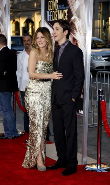 Drew Barrymore and Justin Long — Stock Photo, Image