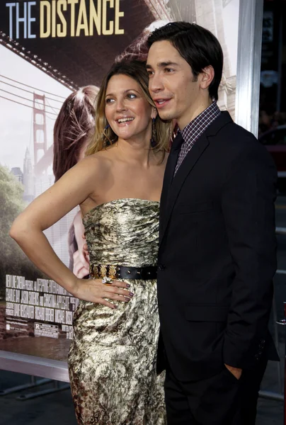 Drew Barrymore y Justin Long — Foto de Stock