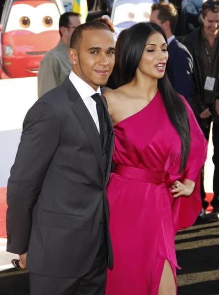 Lewis Hamilton y Nicole Scherzinger — Foto de Stock