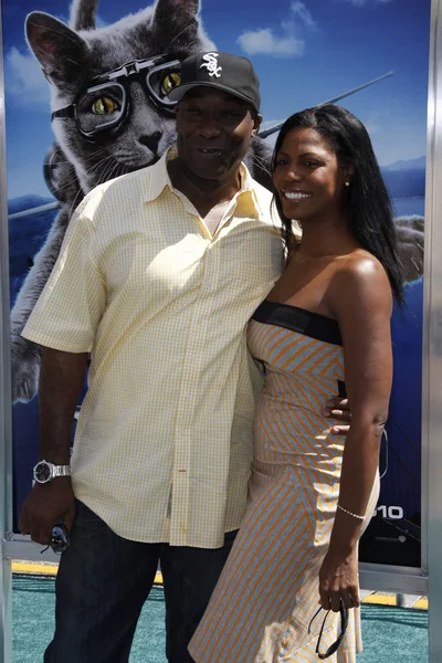 Michael Clarke Duncan and Omarosa — Stock Photo, Image