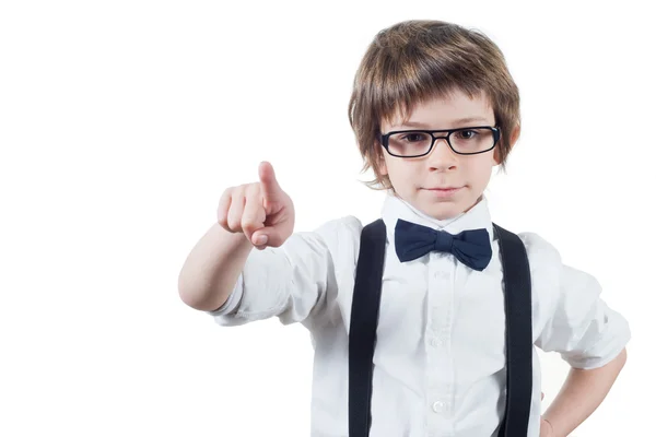 izole işaret eden çocuk