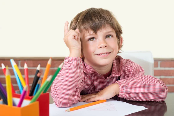 Young student calls professor in class Royalty Free Stock Photos