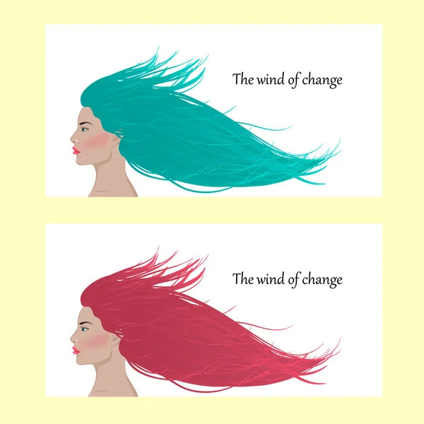 The Wind Of Change Cards — Stock Vector