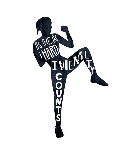 Female boxing silhouette Stock Vectors, Royalty Free Female boxing