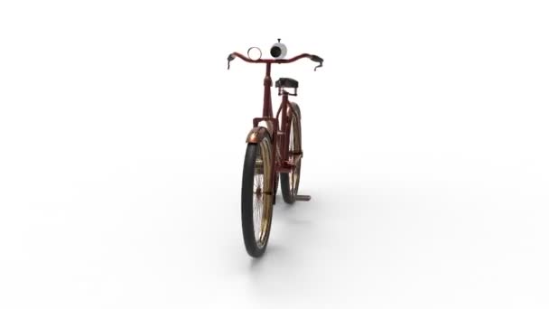 Ancient Tricycle Old Bicycle Vintage Bicycle — Stock Video