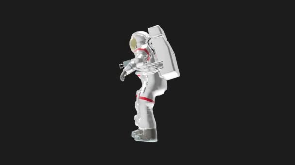 Astronautas Prontos Para Observar Espaço — Vídeo de Stock