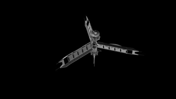 宇宙送信機衛星の回転 — ストック動画