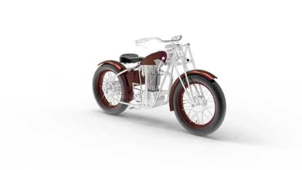 老式摩托车 老式摩托车 — 图库视频影像