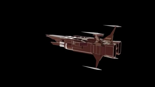 防御宇宙飞船穿越轨道 — 图库视频影像