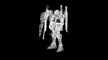 Saldırı modunda savunma robotu