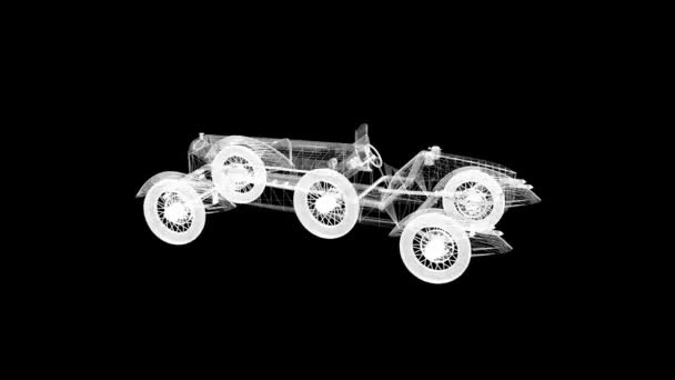 Классический Винтажный Автомобиль — стоковое видео