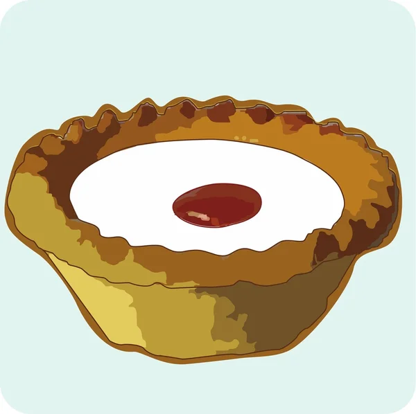 贝克韦尔馅饼 — 图库矢量图片