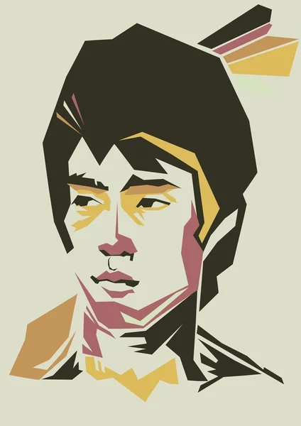 Bruce Lee. — Archivo Imágenes Vectoriales