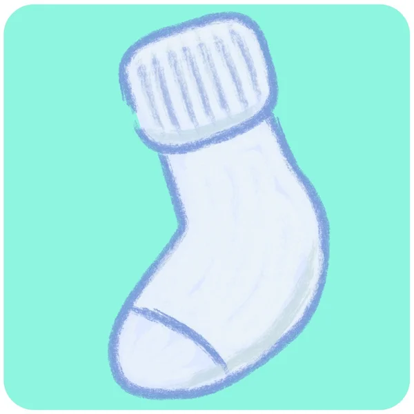 Sock - birth -illustration — Stock Photo, Image