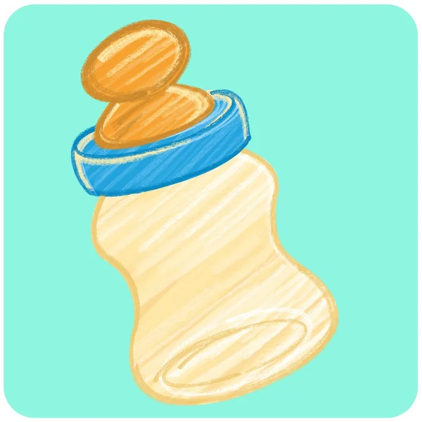 Baby Bottle - birth — Stock Photo, Image