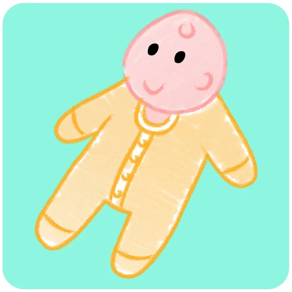 Baby - birth -illustration — Stock Photo, Image