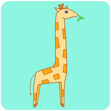 resimde zürafa hayvan