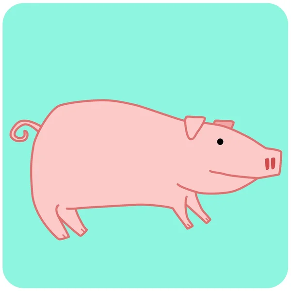 Свиное животное — стоковый вектор