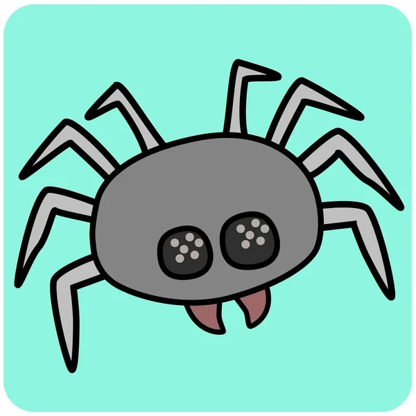 Ilustração Aranha animal — Vetor de Stock