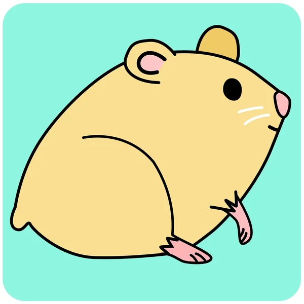 Illustratie Hamster dier — Stockvector