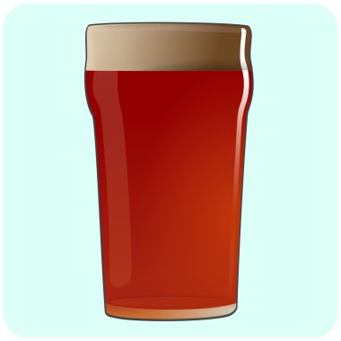 resimde bir Pint bira