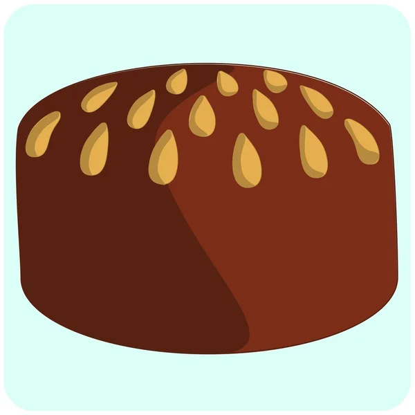 Illustration de Dundee Cake — Image vectorielle