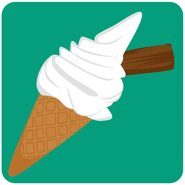 アイスクリームのイラスト — ストックベクタ