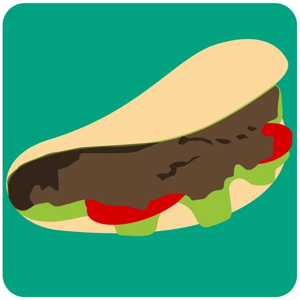 Illustration de Kebab — Image vectorielle