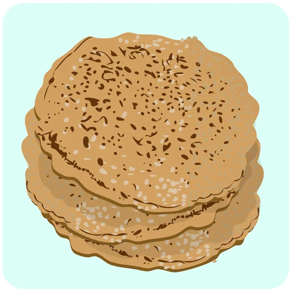 Ilustración de Staffordshire Oatcakes — Archivo Imágenes Vectoriales