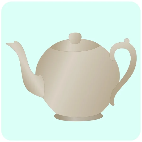 Illustratie van theepot — Stockvector