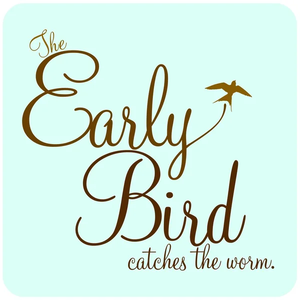 Illustrations de Proverbe - Early Bird — Image vectorielle