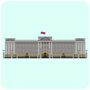 illustration of Buckingham Palace clipart