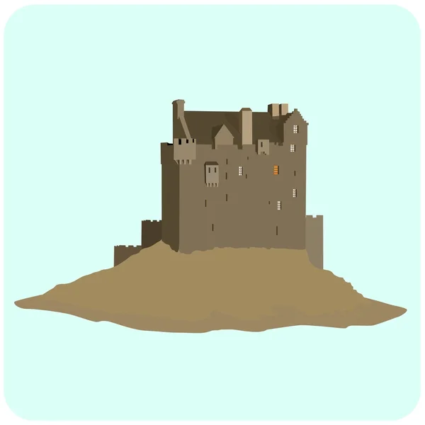 Ilustración del castillo — Archivo Imágenes Vectoriales