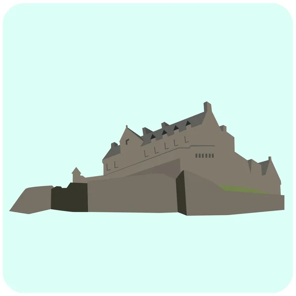 Edinburgh Castle çizimi — Stok Vektör