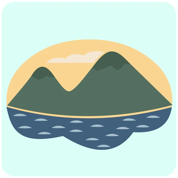 Ilustração de Lake District — Vetor de Stock